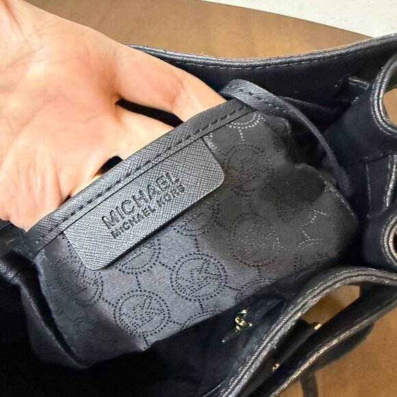 Michael Kors Hamilton Tote Bag – Black Leather – Women’s Handbag - Picture 7 of 16